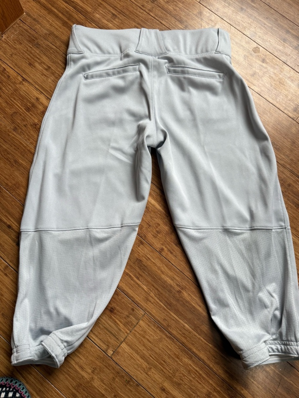 Nike Vapor Boys Light Gray Baseball Pants with Black Swoosh- BSBL SZN! - Picture 3 of 3